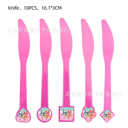 PAW Patrol Skye Pink Birthday Party Decorations Set – Foil Balloon Backdrop, Disposable Tableware & Baby Shower Supplies for Girls Kids Gifts