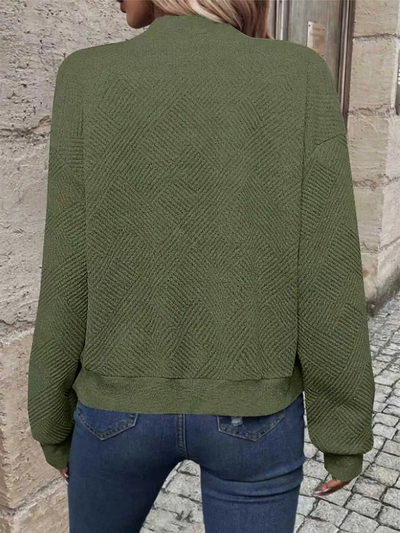 Women’s Solid Color Zipper Jacket - Stylish European & American Fashion Outerwear