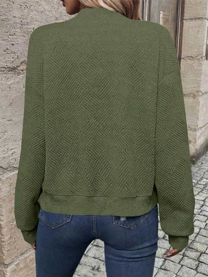 Women’s Solid Color Zipper Jacket - Stylish European & American Fashion Outerwear