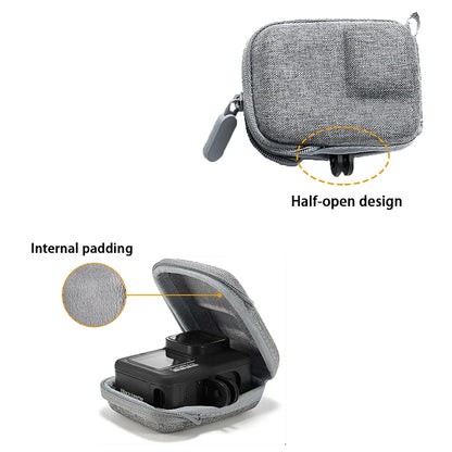 Mini Waterproof EVA Storage Case for GoPro Hero 12/11/10/9/8 — Portable Action Camera Protective Bag