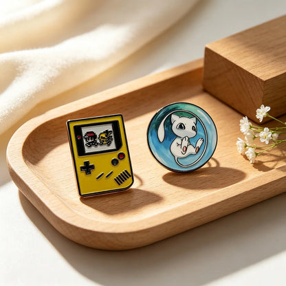 Cute Monster Enamel Pins – 2PCS Game-Inspired Brooch Set for Backpacks, Jackets, Briefcases & Fan Gifts
