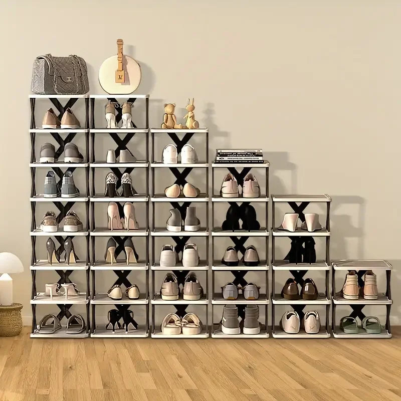 Multi-Layer Detachable Shoe Rack Storage Organizer — Space-Saving Household Shoe Shelf Cabinet