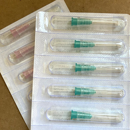 30G-34G Painless Injection Needles — Transparent Syringe Glue Clear Tip Caps, Pharmaceutical Needles (1.5/2.5/4/6mm)