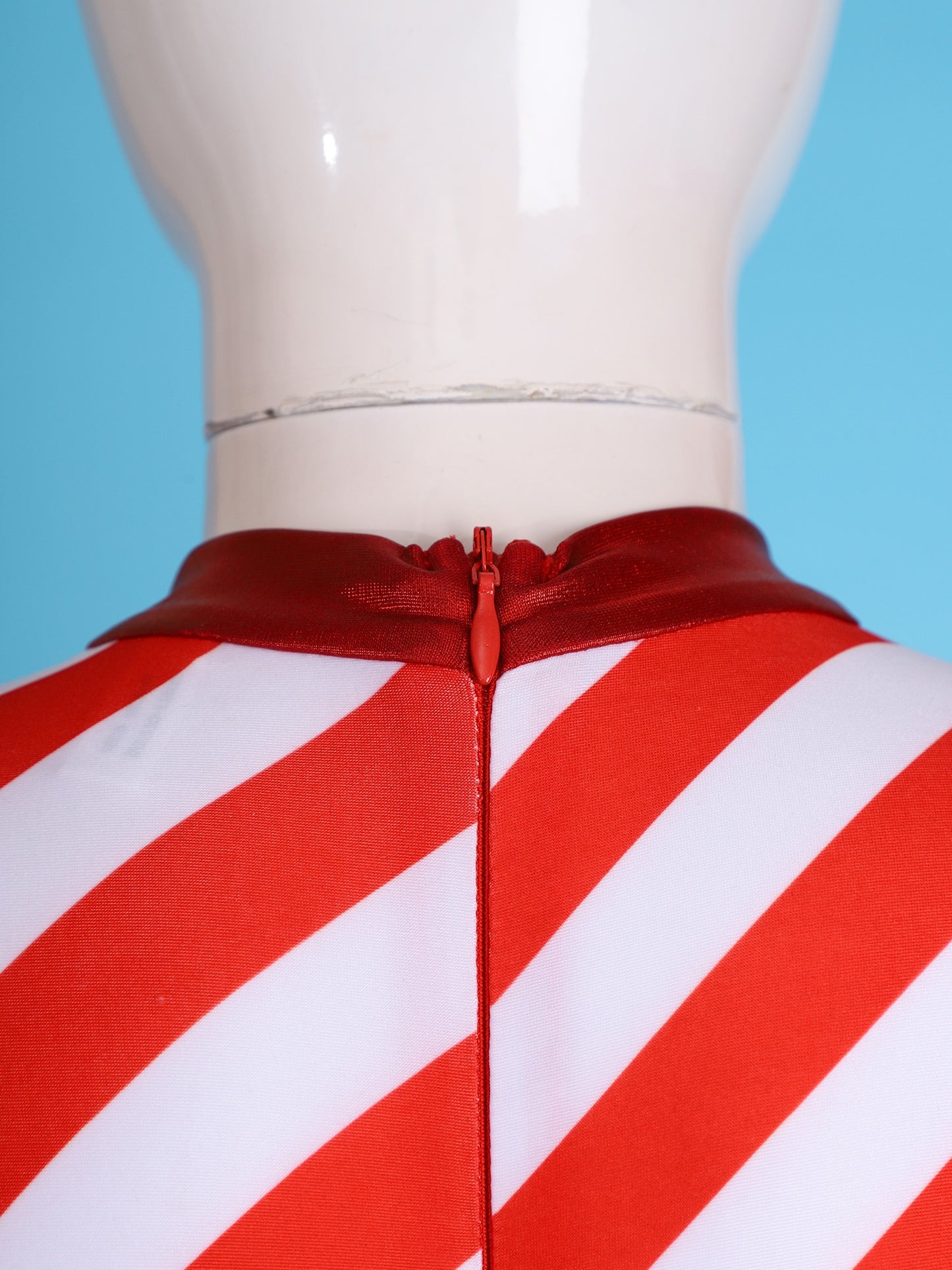 Kids Candy Cane Striped Christmas Tutu Leotard — Sequined Santa Bodysuit for Ballet & Gymnastics