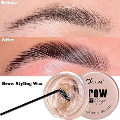 Waterproof 3D Eyebrow Styling Cream – Quick-Drying Natural Brow Pomade, Sculpting Gel Wax for Eyebrow Setting