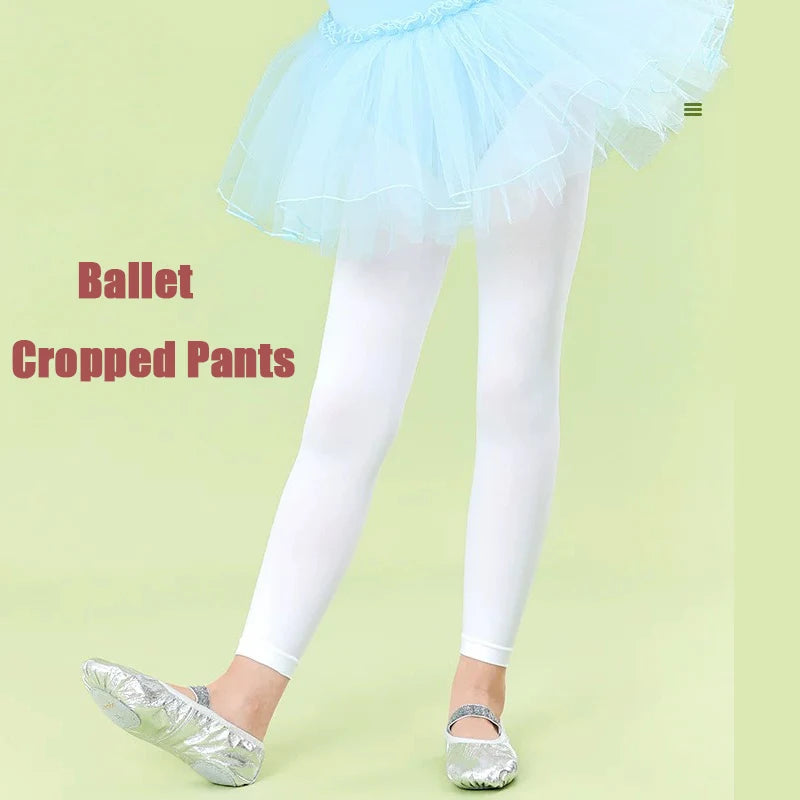 Kids Breathable Ballet Dance Leggings – Boys & Girls Calf-Length Ankle Tights for Dance Practice