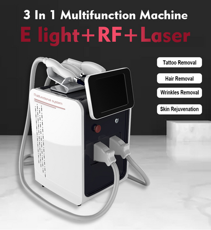 3-in-1 Portable Professional ND YAG & IPL Laser Machine – Hair, Tattoo & Pigment Removal, Skin Rejuvenation