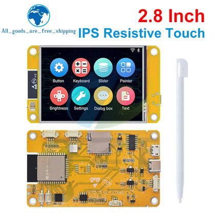 TZT ESP32 LVGL Development Board - 2.8-Inch 240×320 Touchscreen LCD TFT WiFi Bluetooth Smart Display Module