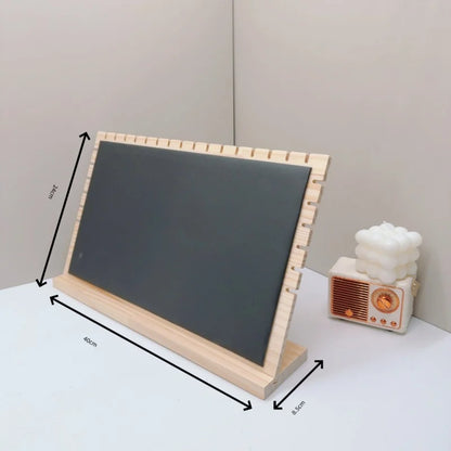 Creative Solid Wooden Necklace Display Frame – Pendant Support Jewelry Display Stand