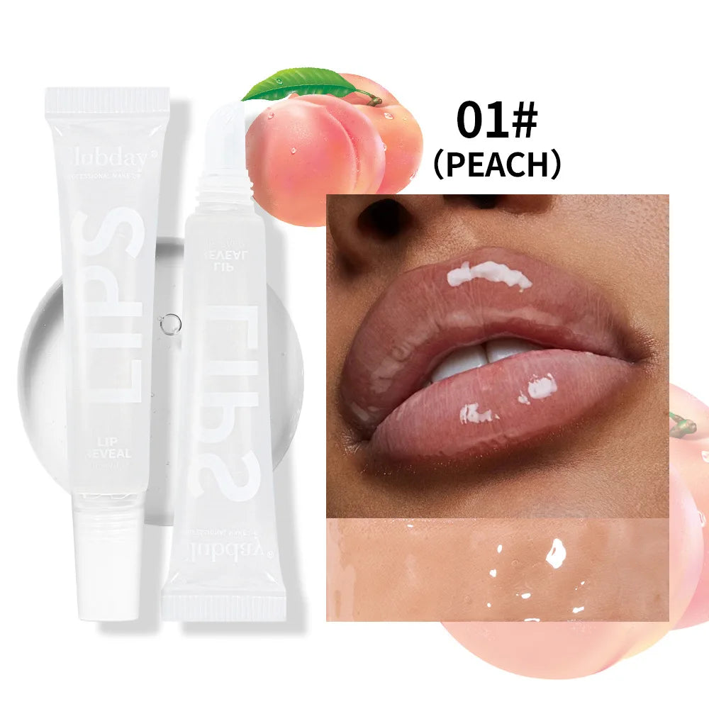 Clubday 9-Color Lip Balm Set – Moisturizing Fruit Lip Oil with Mirror, Long-Lasting Hydrating Lip Gloss