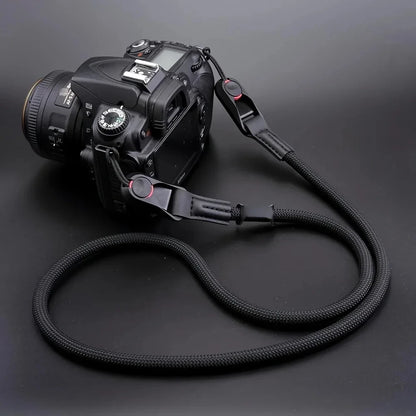 Adjustable Camera Shoulder Strap - Quick Release Detachable Round Rope Strap for DSLR and Mirrorless Cameras