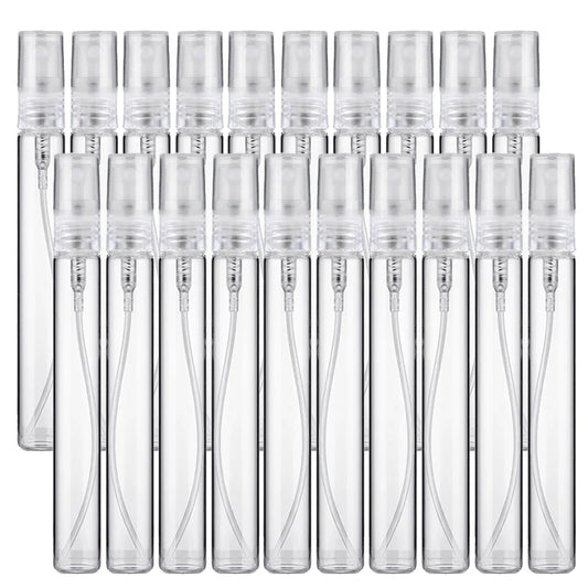 8/16PCS Portable Glass Perfume Bottles — Refillable Spray Atomizer Travel Bottles for Women
