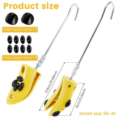 1/2 PCS Universal Adjustable Shoe Stretcher – Boot & Sneaker Widener with Steel Shaft for Men and Women
