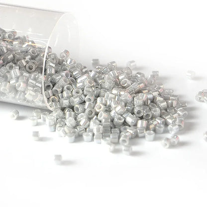 Miyuki Delica 11/0 Seed Beads - Glazed Luster Glass Beads for DIY Jewelry Making