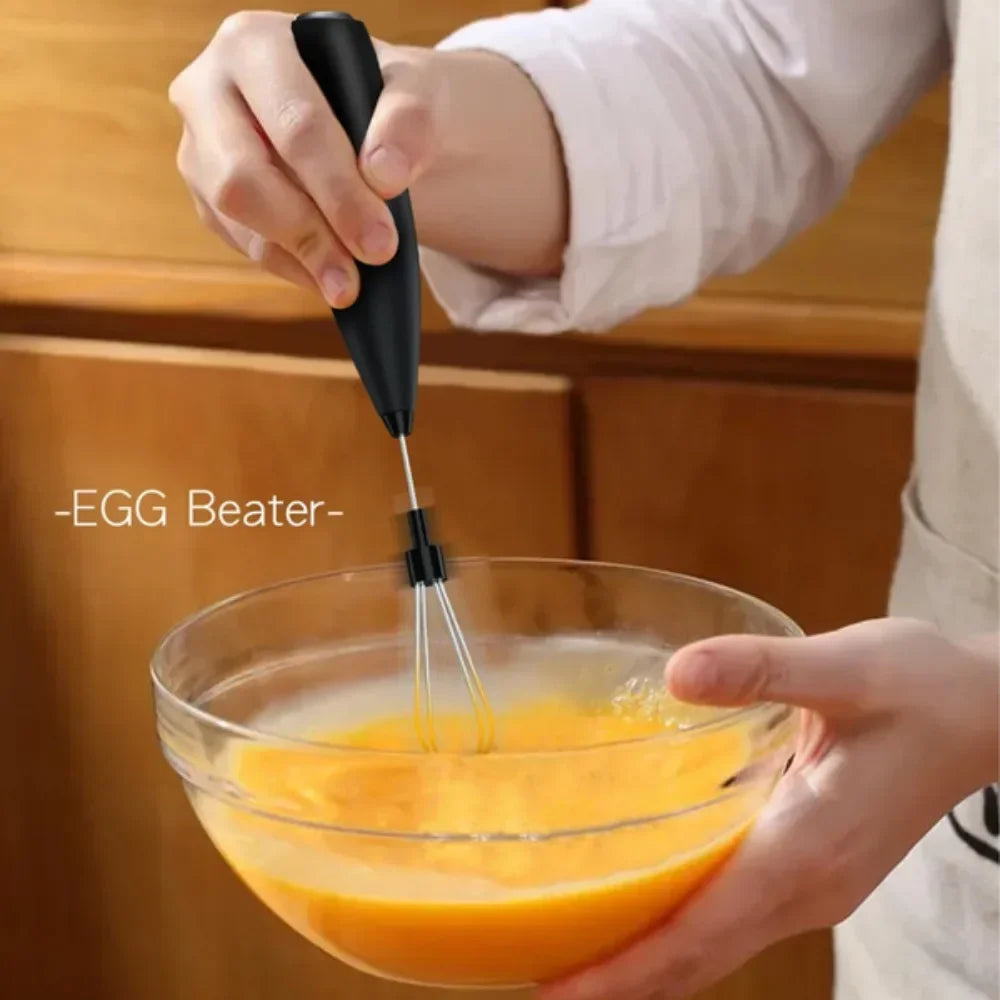 Powerful Electric Milk Frother — Handheld Mini Whisk for Coffee, Latte & Cappuccino, Kitchen & Household Tool