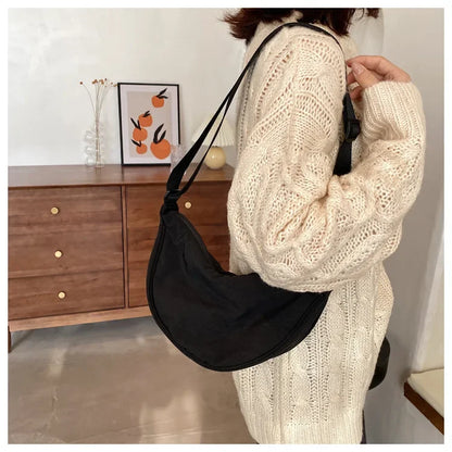 Casual Nylon Hobo Crossbody Bag for Women – Shoulder, Half Moon, Tote Travel Shopper & Purses