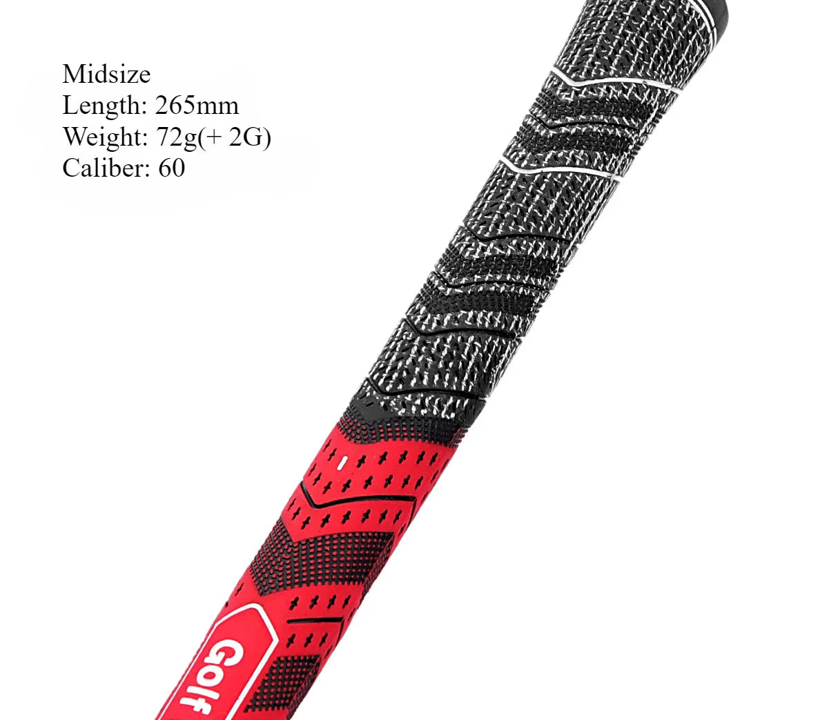 MCC PLUS 4 Men's Golf Grip — Rubber Cotton Yarn Club Grips for Iron & Wood, Standard/Midsize Universal Fit
