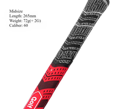 MCC PLUS 4 Men's Golf Grip — Rubber Cotton Yarn Club Grips for Iron & Wood, Standard/Midsize Universal Fit