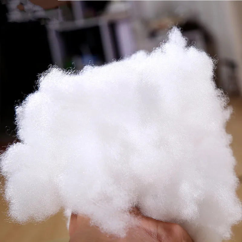 500g/1000g PP Cotton Pillow Filling - High Elastic Polyester Stuffing for DIY Dolls, Toys & Cushions