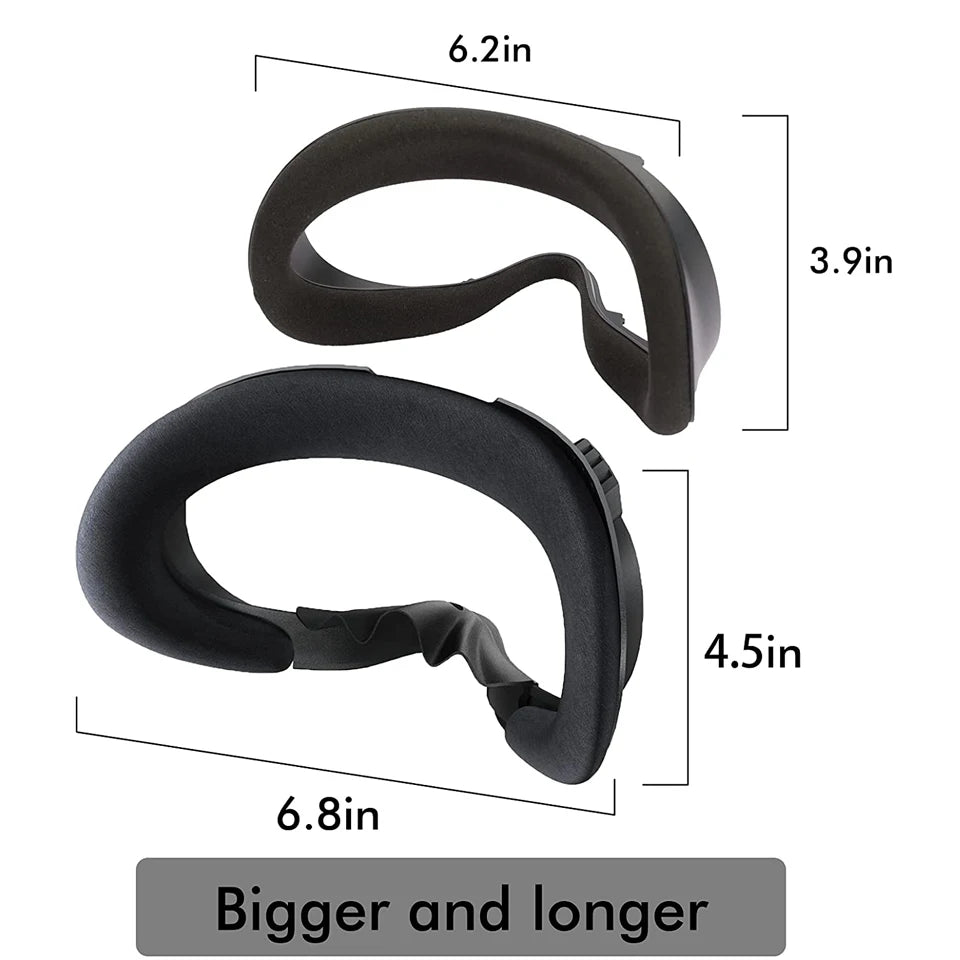 Breathable Soft Face Mask Replacement for Oculus Quest 2 — 3-in-1 Facial Interface Bracket Foam Pad Accessory
