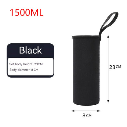 750/1000/1500ML Sports Water Bottle Insulated Neoprene Sleeve – Portable Bottle Carrying Case & Thermal Holder Bag