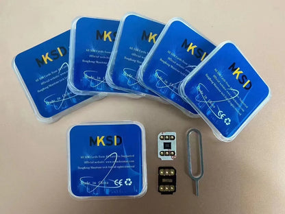 MKSD Ultra V5.5 Unlocking Card Stickers – Compatible with iPhone 6-13 Series (Black & Blue Options)