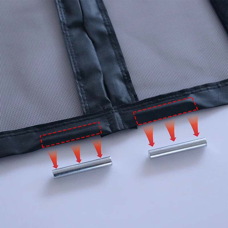 Magnetic Door Screen Mosquito Net Curtain, Custom Size Automatic Close Fly Insect Mesh for Kitchen & Living Room Indoor Use