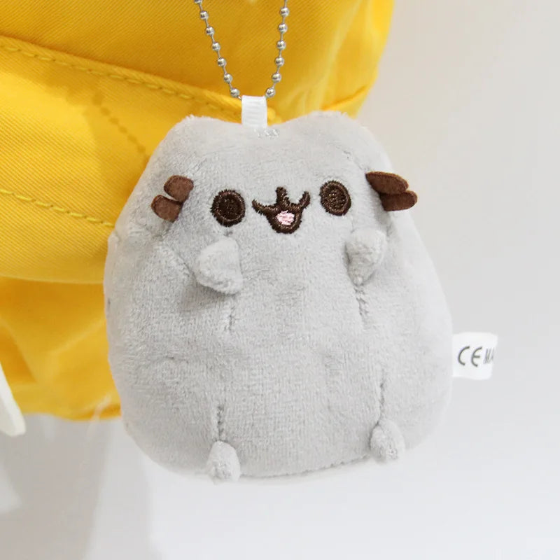 Pusheen Cat Bag Charm - Cute Kawaii Kitten Backpack Pendant, Couple Keychain Accessory, Birthday and Christmas Gift