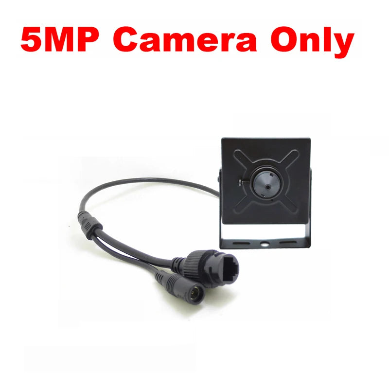 JIENUO 5MP Mini IP Camera – PoE HD CCTV Security Surveillance Camera with Audio, ONVIF Support for Indoor Home Monitoring (ICSee/Xmeye Compatible)