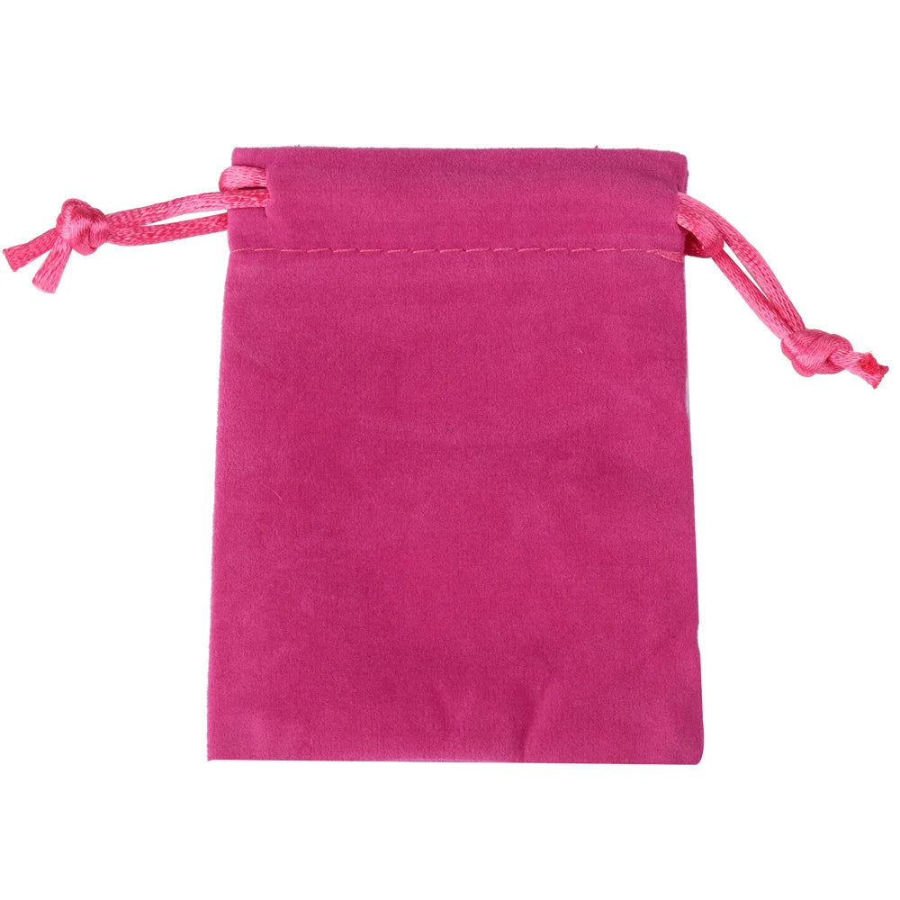 10pcs 5x7cm Mixed Color Velvet Gift Bags | Soft Velvet Drawstring Pouches for Christmas Jewelry Packaging
