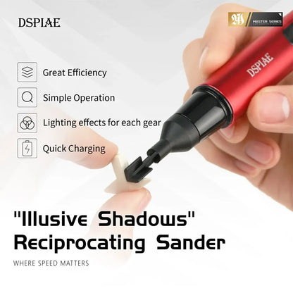 DSPIAE ES-A Reciprocating Sander – Electric Grinding Pen for DIY Plastic & Military Model Sanding, Craft Tool