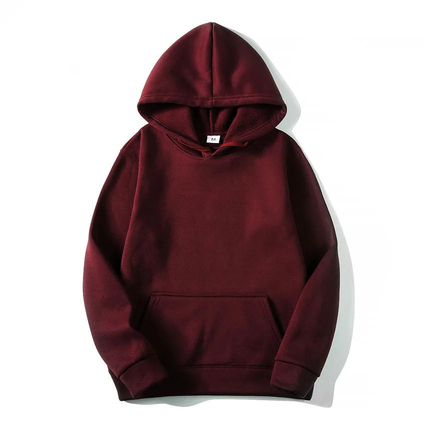 Fashion Men's & Women's Hoodies – Casual Solid Color Sweatshirts for Spring, Autumn, Winter