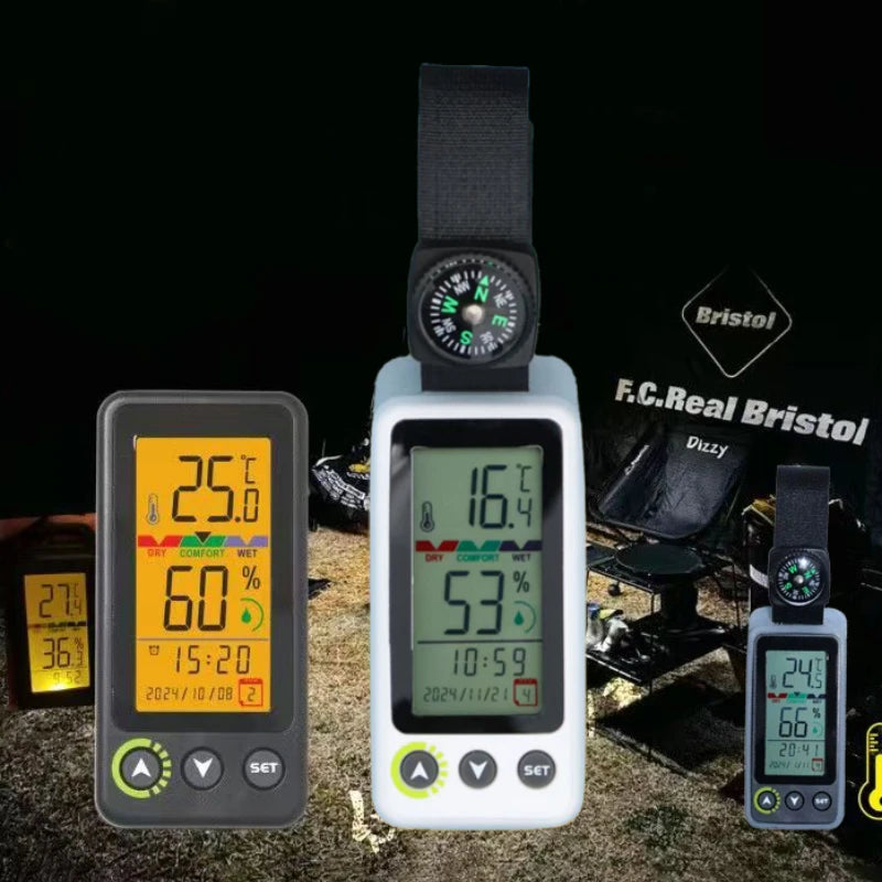WELLINK Mini LCD Thermometer Hygrometer - Digital Indoor Temperature & Humidity Monitor Sensor