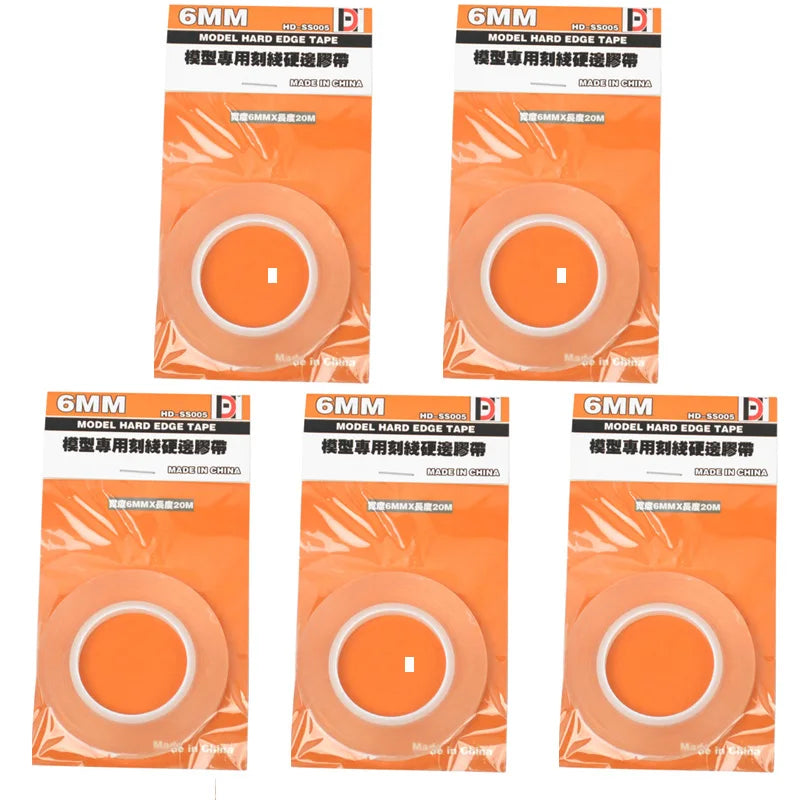 3mm & 6mm Model Scribing Guide Tape – Hard Edge Precision Line Tape for Hobby Cutting & DIY Model Tools