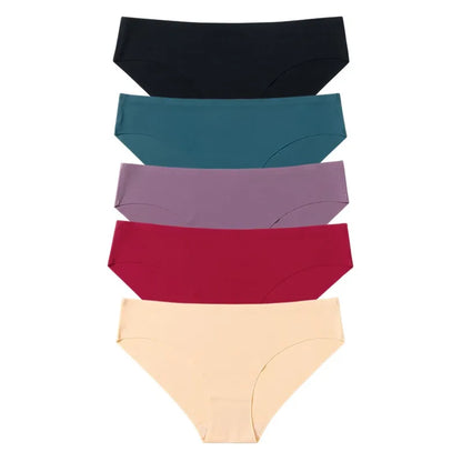 TrowBridge 5PCS Women's Seamless Panties Set – Comfortable Sport Briefs, Soft Breathable Lingerie Underwear