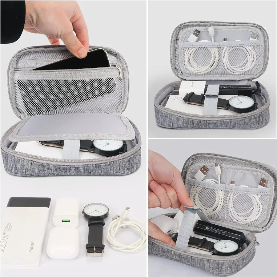Portable Digital Storage Bag – Waterproof USB Cable Organizer Pouch for Electronics & Accessories
