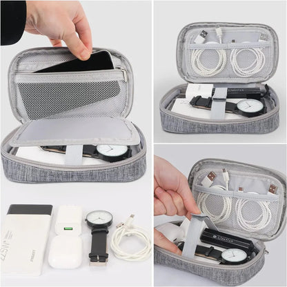 Portable Digital Storage Bag – Waterproof USB Cable Organizer Pouch for Electronics & Accessories