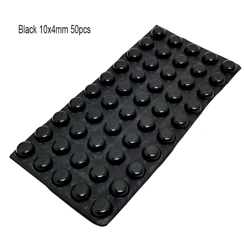 18–100PCS Self-Adhesive Silicone Door Stops – Cabinet Bumpers & Rubber Cushion Pads for Furniture Protection