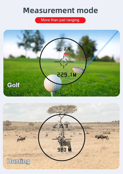 REVASRI 600M/Yard Golf Laser Rangefinder - Slope Compensation, Flagpole Lock, Vibration & USB Rechargeable for Golfing