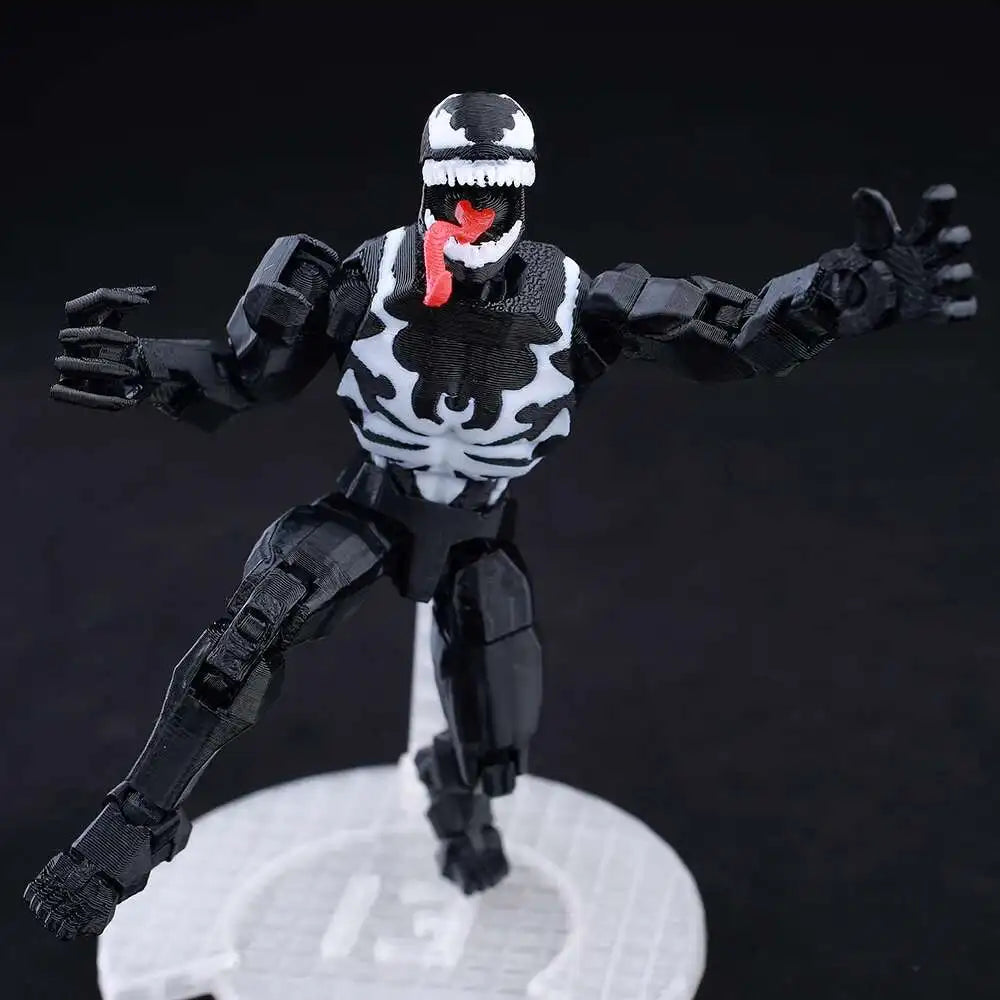 Venom Spider-Man Lucky13 Dummy13 Action Figure - 3D Printed T13 Multi-Jointed Anime Collectible Toy