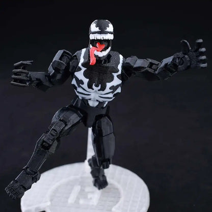 Venom Spider-Man Lucky13 Dummy13 Action Figure - 3D Printed T13 Multi-Jointed Anime Collectible Toy