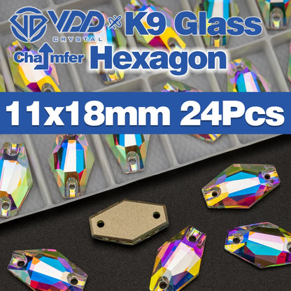 AAAAA K9 Glass Sew-On Rhinestones - AB Crystal Flatback Stones for Wedding Dress & Clothing Accessories