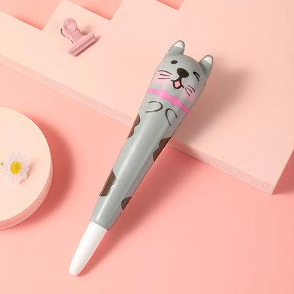 Kawaii Squishy Gel Pens – Cute Animal and Fruit-Shaped Stress Relief Pens for School and Office Supplies