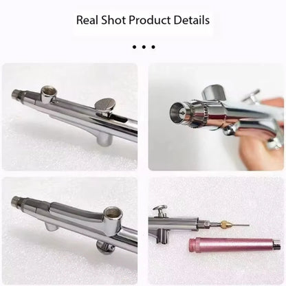 Portable Single-Action Airbrush Spray Gun — 0.3mm Nozzle Pen for Model, Cake, Nail, Car Painting & Beauty Inkjet
