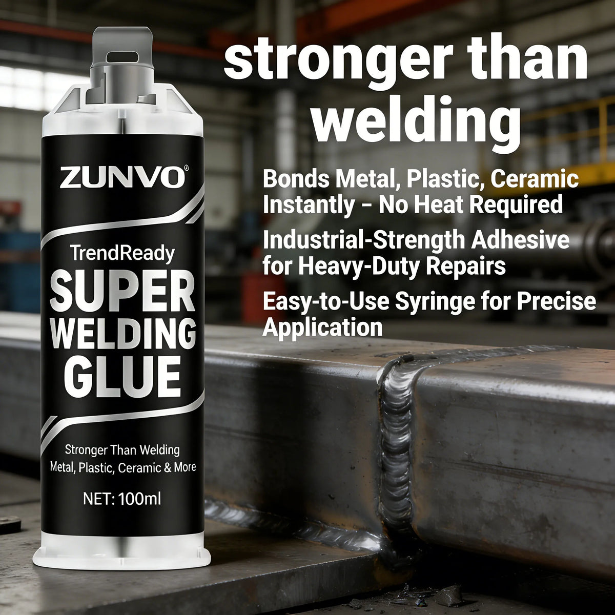 Super Welding Glue - Strong Bonding Adhesive for Metal, Plastic, and Ceramic Repairs