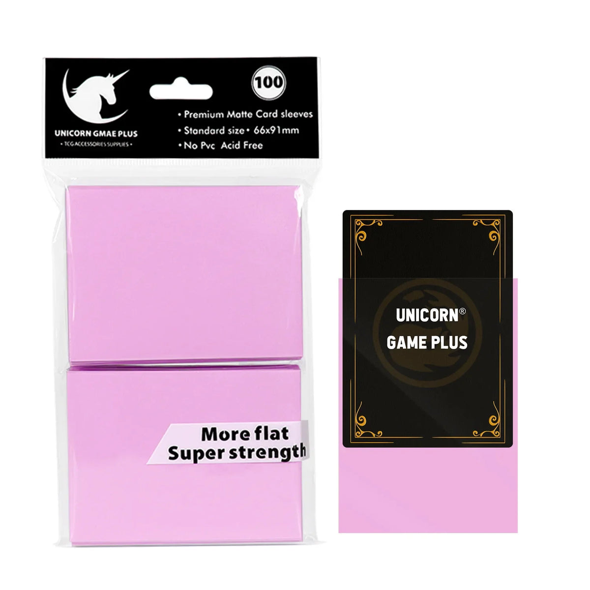 100PCS 66x91mm Matte Card Sleeves - Standard TCG Trading Card Protectors for Tarot & Board Games