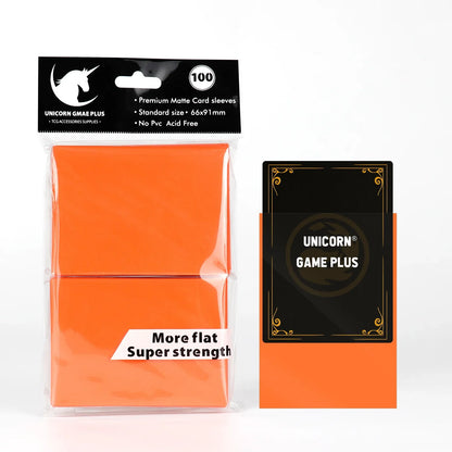 100PCS 66x91mm Matte Card Sleeves - Standard TCG Trading Card Protectors for Tarot & Board Games
