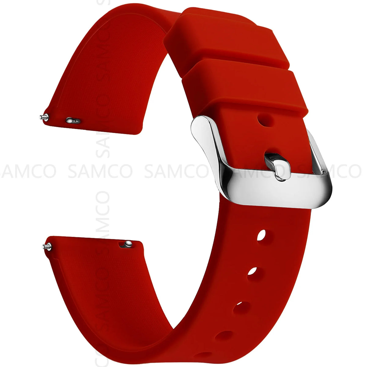 Silicone Quick Release Watch Bands 14–24mm for Samsung Galaxy, Garmin & Huawei - Soft Rubber Replacement Watch Straps