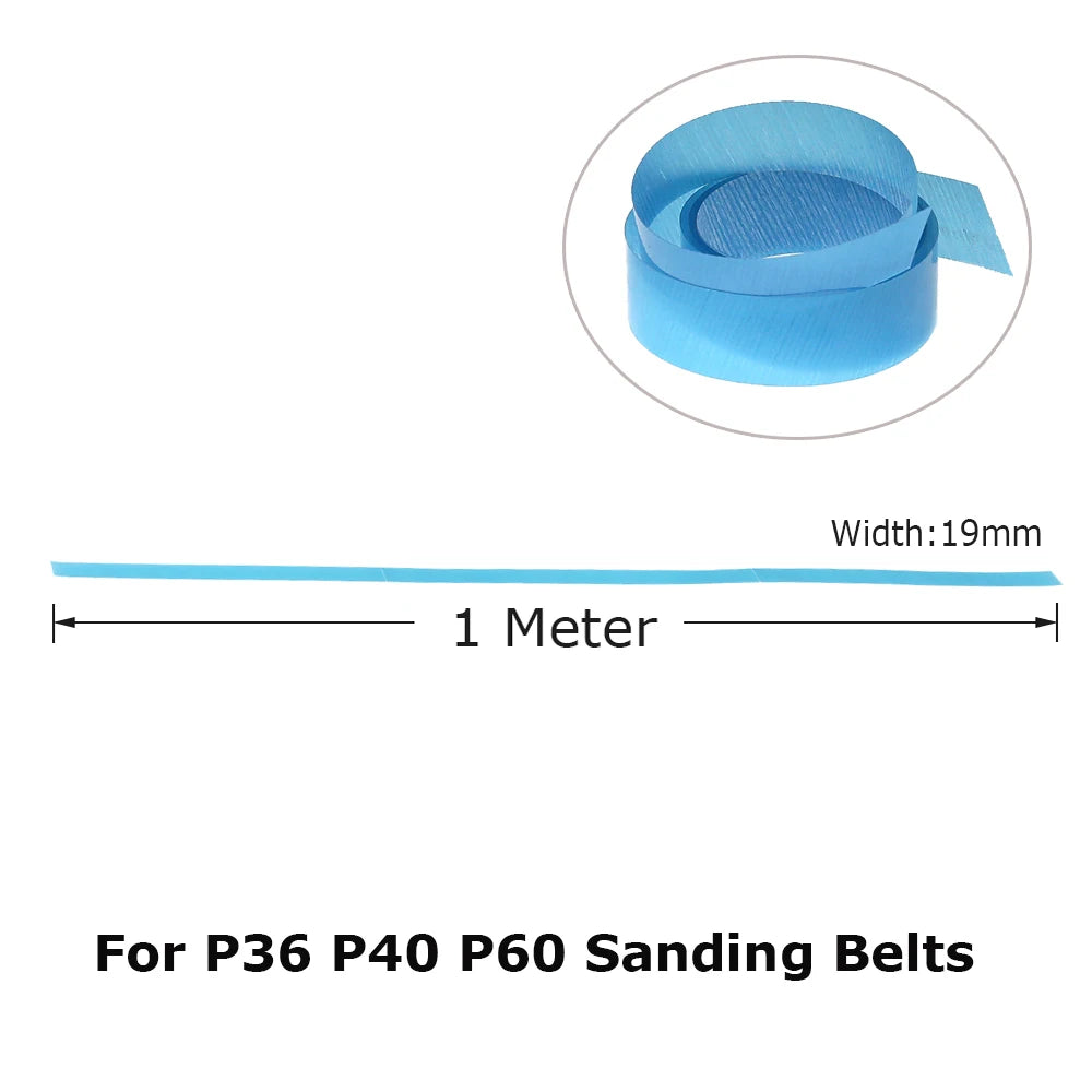 Connector Tape for Sanding Belts - 1/3/5M Roll 19mm Width Butt Joint Repair Tape for Abrasive Belt Splicing