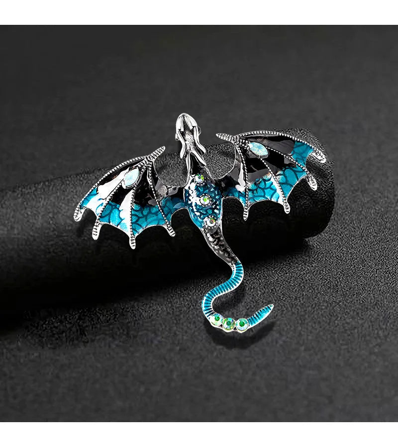 Fly Dragon Enamel Lapel Pins - Brooch for Jeans, Backpacks | Jewelry Clothing Badges | Wedding Gift & DIY Decor for Men